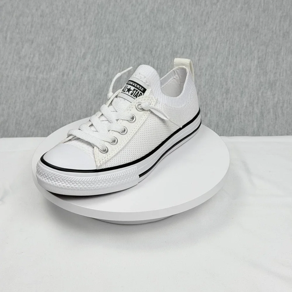 Converse Chuck Taylor All Star Madison Ox White Knit Sneakers 654220C Junior 1